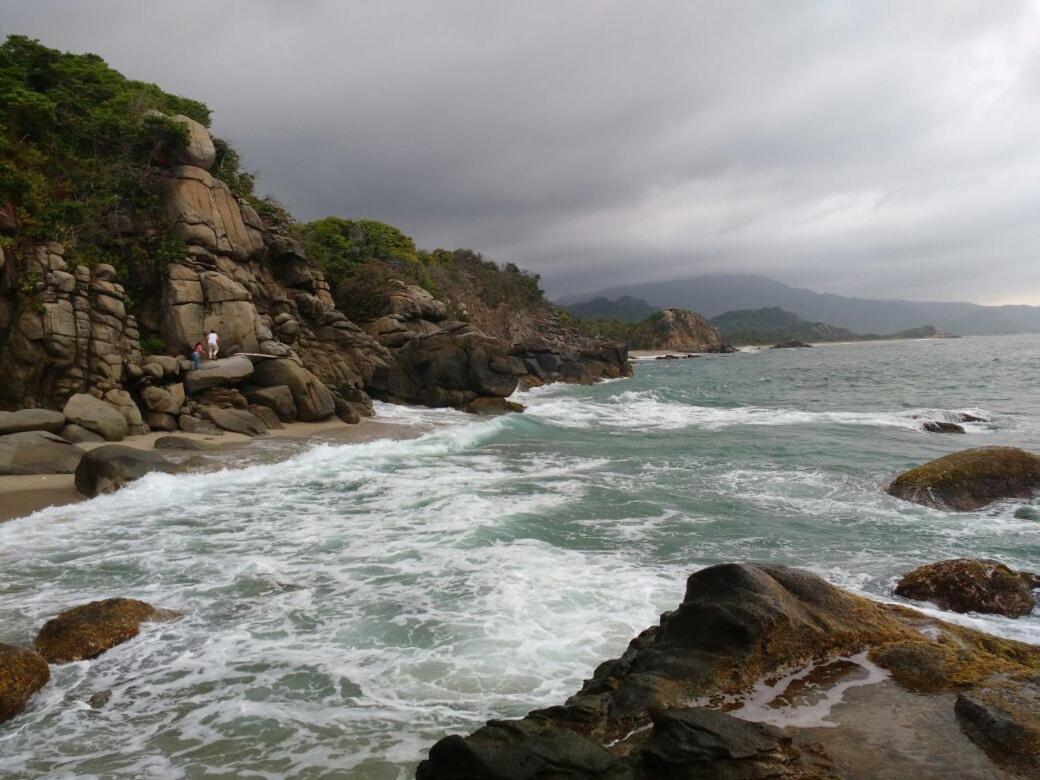 לינה וארוחת בוקר אל סאינו Camping Castilletes Parque Tayrona מראה חיצוני תמונה